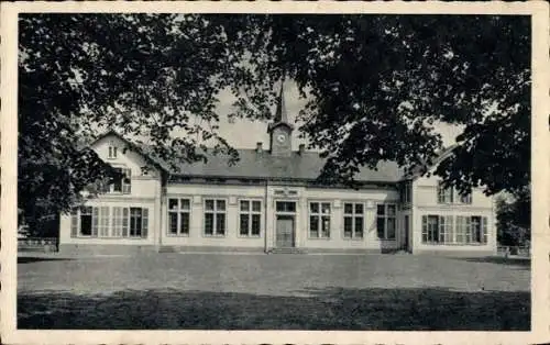 Ak Wallerfangen im Saarland, Rathaus, Fassade