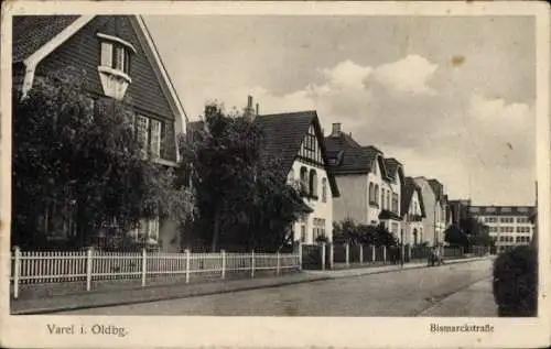 Ak Varel in Oldenburg Jadebusen, Bismarckstraße