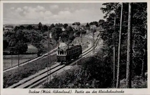 Ak Buckow in der Märkischen Schweiz, Kleinbahnstrecke