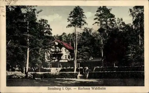 Ak Mrągowo Sensburg Ostpreußen, Kurhaus Waldheim