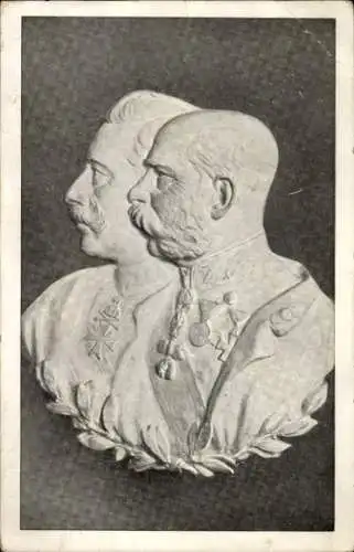 Ak Kaiser Wilhelm II, Franz Josef I.