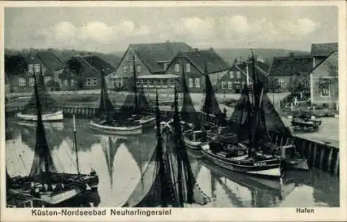 Ak Neuharlingersiel in Ostfriesland, Hafen