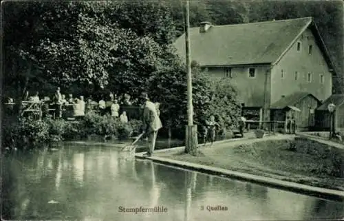Ak Stempfermühle Gößweinstein in Oberfranken, 3 Quellen