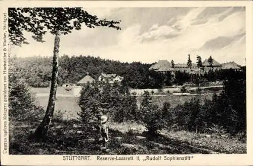 Ak Stuttgart in Württemberg, Reserve-Lazarett II, Rudolf Sophienstift