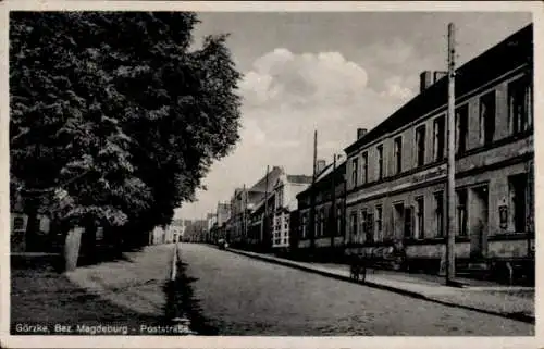 Ak Görzke im Fläming, Poststraße