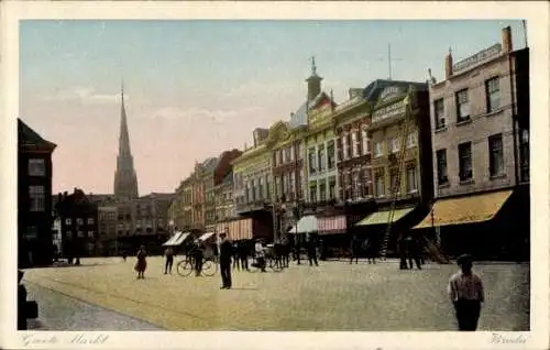 Ak Breda Nordbrabant Niederlande, Grote Markt, Breda
