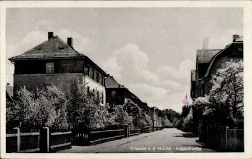 Ak Crossen an der Mulde Zwickau Sachsen, Angerstraße