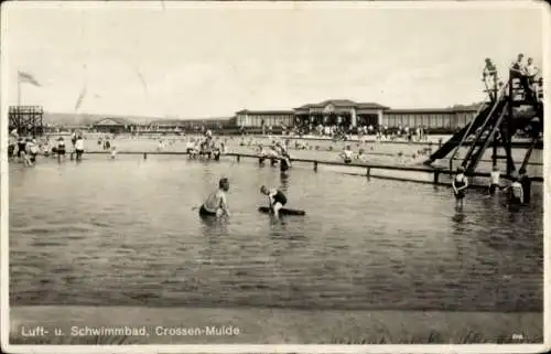 Ak Crossen an der Mulde Zwickau Sachsen, Luft- und Schwimmbad