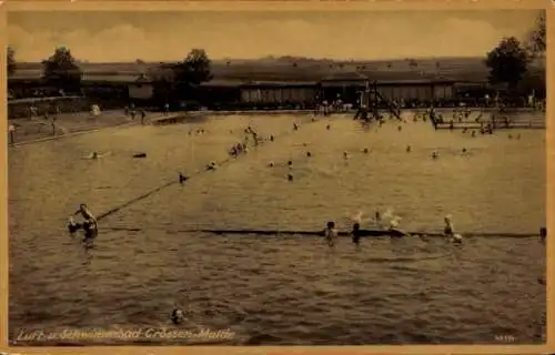 Ak Crossen an der Mulde Zwickau Sachsen, Luft- und Schwimmbad