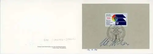 Ak Politiker Christian Schwarz-Schilling, Autogramm