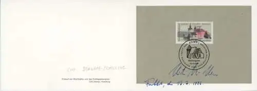 Ak Politiker Christian Schwarz-Schilling, Autogramm