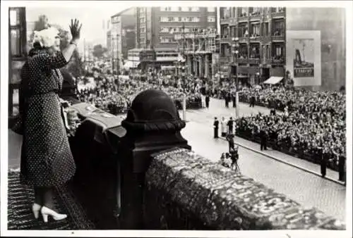 Ak Königin Juliana der Niederlande, Erster Besuch in Rotterdam, 1949