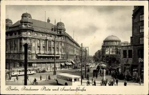 Ak Berlin Tiergarten, Potsdamer Platz, Saarlandstraße, Hotel Der Fürstenhof