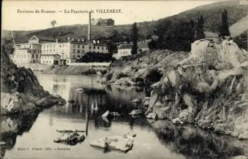 CPA Villerest Roanne Loire, La Paperterie