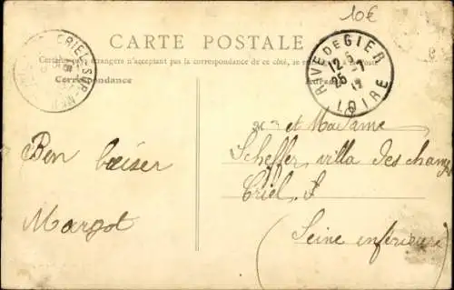 Ak Rive de Gier Loire, Pont Levis