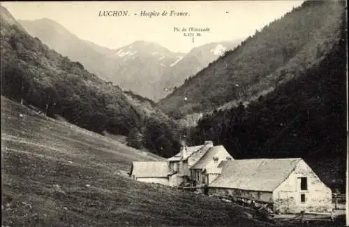 Ak Luchon Haute Garonne, Hospital, Berge, Pic de l'Entécade, Natur,  