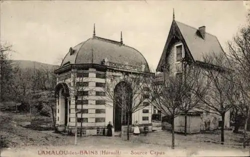 Ak Lamalou les Bains Hérault, Source Capus