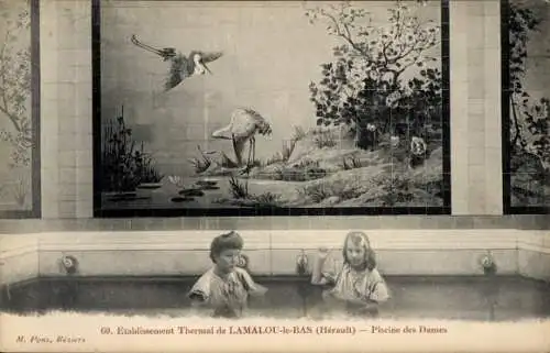 Ak Lamalou-le-Vas Hérault, Etablissement Thermal, Piscine des Dames