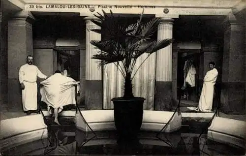Ak Lamalou les Bains Hérault, Piscine Nouvelle, Hommes