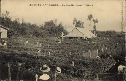 Ak Aulnay sous Bois Seine Saint Denis, Jardin Perdu Lillois
