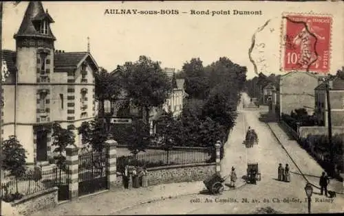 Ak Aulnay sous Bois Seine Saint Denis, Rond point Dumont
