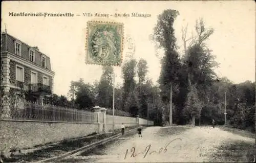 Ak Montfermeil Franceville Seine Saint Denis, Villa Aurore, Avenue des Mesanges