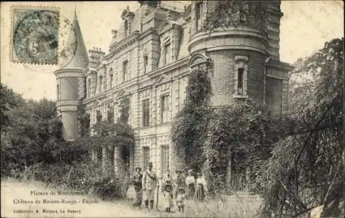 Ak Montfermeil Seine Saint Denis, Château de Maison-Rouge, schöne Fassade, Sammlung A. Moquet