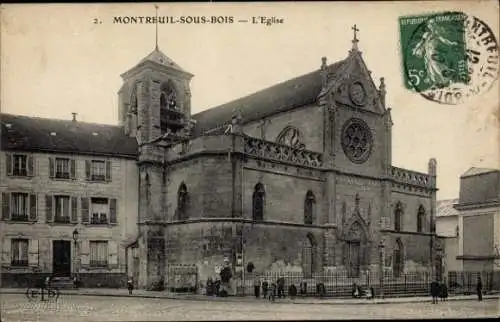 Ak Montreuil sous Bois Seine Saint Denis, Kirche
