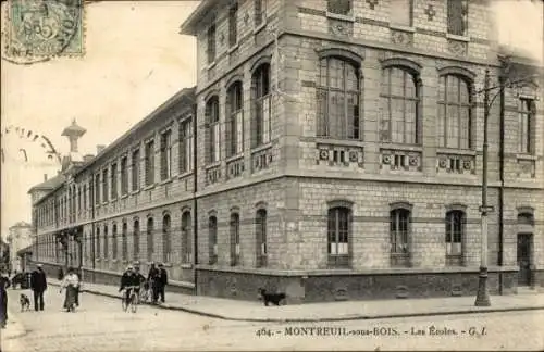 Ak Montreuil sous Bois Seine Saint Denis, Ecoles