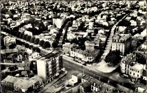 Ak Neuilly Plaisance Seine Saint Denis, Luftaufnahme von  Wohngebiete, Straßenansicht