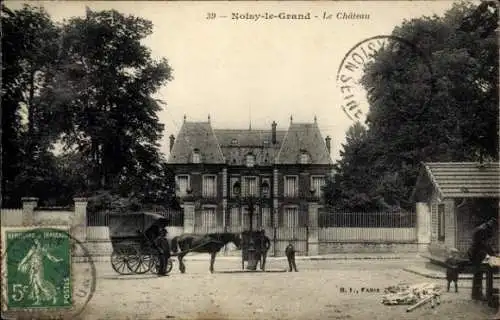 Ak Noisy le Grand Seine et Marne, Schloss, Kutsche