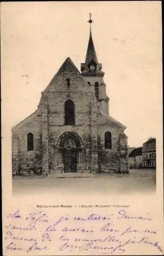 Ak Neuilly sur Marne Seine Saint Denis, Kirche