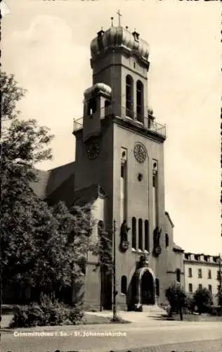 Ak Crimmitschau in Sachsen, St. Johanniskirche