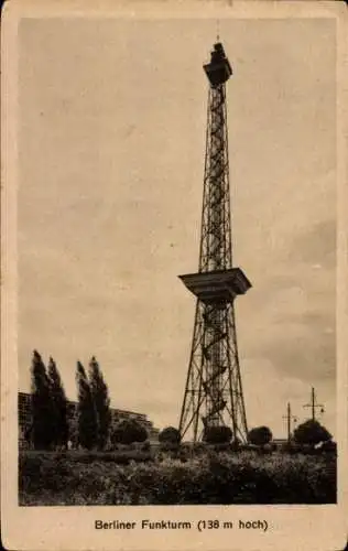 Ak Berlin Charlottenburg Westend, Funkturm