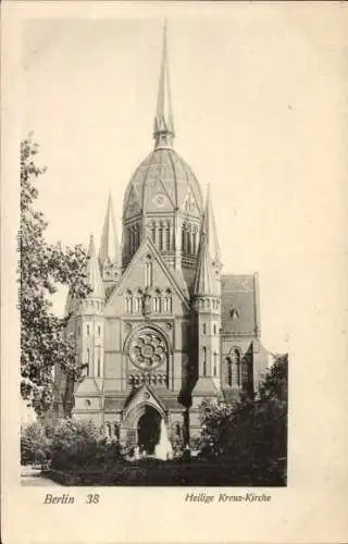 Ak Berlin Kreuzberg , Heilige Kreuz-Kirche