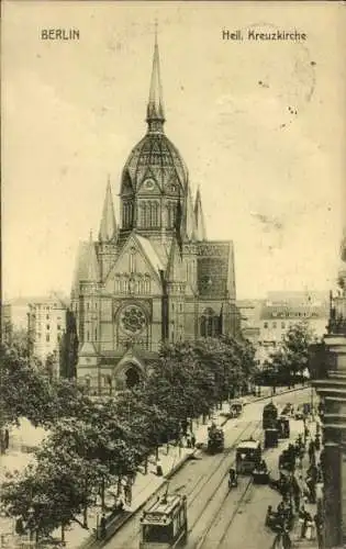 Ak Berlin Kreuzberg , Heil. Kreuzkirche