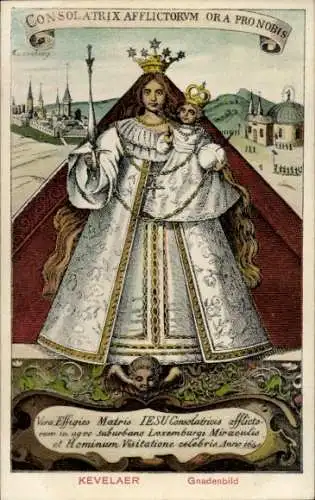 Ak Kevelaer am Niederrhein, Gnadenbild, Mutter Gottes, Consolatrix Afflictorum ora Pro Nobis