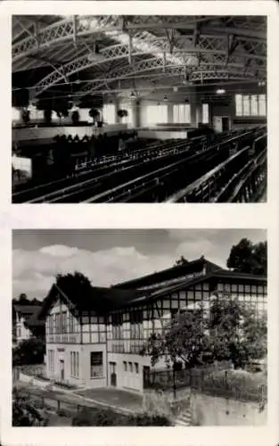 Ak Bad Blankenburg im Kreis Saalfeld Rudolstadt, Ev. Allianzhaus, Innenansicht