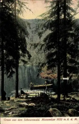 Ak Mummelsee Seebach im Schwarzwald Baden, Idyllische Naturszene