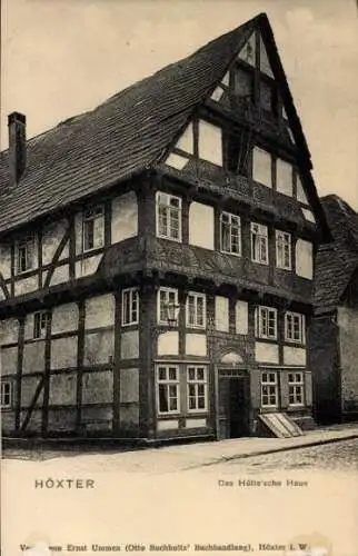 Ak Höxter in Nordrhein Westfalen, das hüttesche Haus