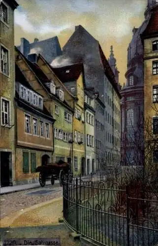Ak Dresden Altstadt, Salzgasse
