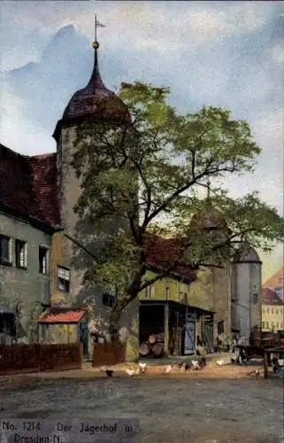 Ak Nenke & Ostermaier Nr 1214, Dresden Neustadt, Der Jägerhof