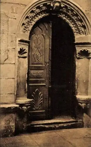 Ak Meißen an der Elbe, Haustür auf dem Kleinmarkte, Bauzeit um 1610