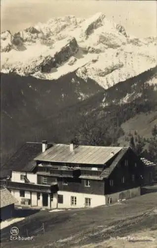 Ak Eckbauer Garmisch Partenkirchen in Oberbayern, Eckbauer, Berglandschaft,  , 1928