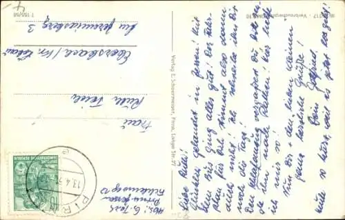 Ak Pirna in Sachsen, Durchblick zum Rathaus, Glockenturm