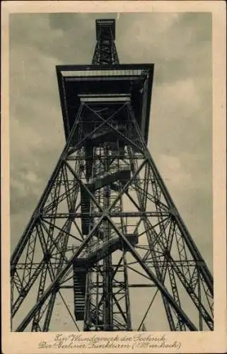 Ak Berlin Charlottenburg Westend, Funkturm, Detailansicht