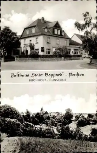Ak Buchholz im Hunsrück Boppard am Rhein, Gasthaus "Zur Stadt Boppard", Panorama