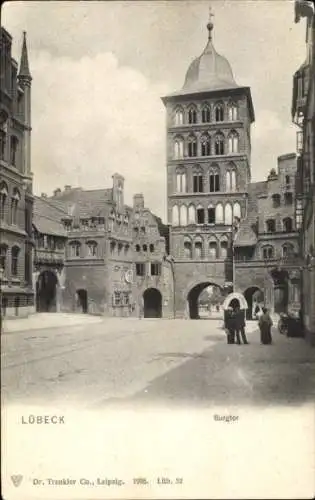 Ak Hansestadt Lübeck, Burgtor