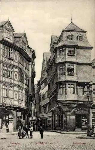 Ak Frankfurt am Main, Kannengießergasse, Lutherhaus, Hainerhof