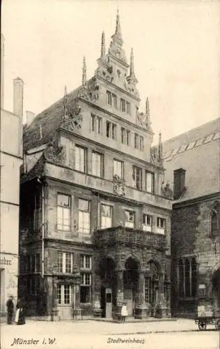 Ak Münster in Westfalen, Stadtweinhaus, s Gebäude, Architektur des 19. Jahrhunderts